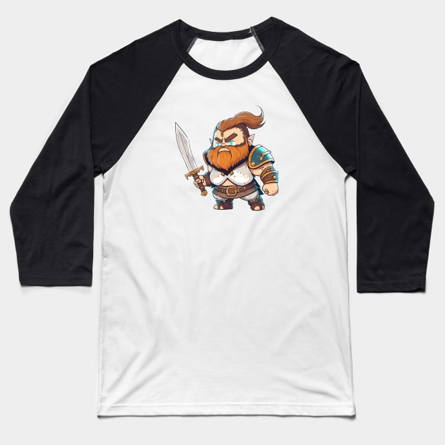 dnd dwarf warrior Baseball T-Shirt by FerdyStoreshop